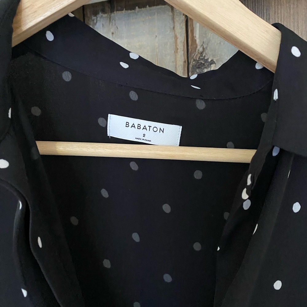 Babaton Size 2 Polka Dot Dress